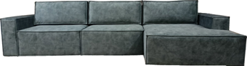 Угловой диван с оттоманкой Лофт 357х159х93 (НПБ/Еврокнижка) в Южно-Сахалинске - предосмотр 3