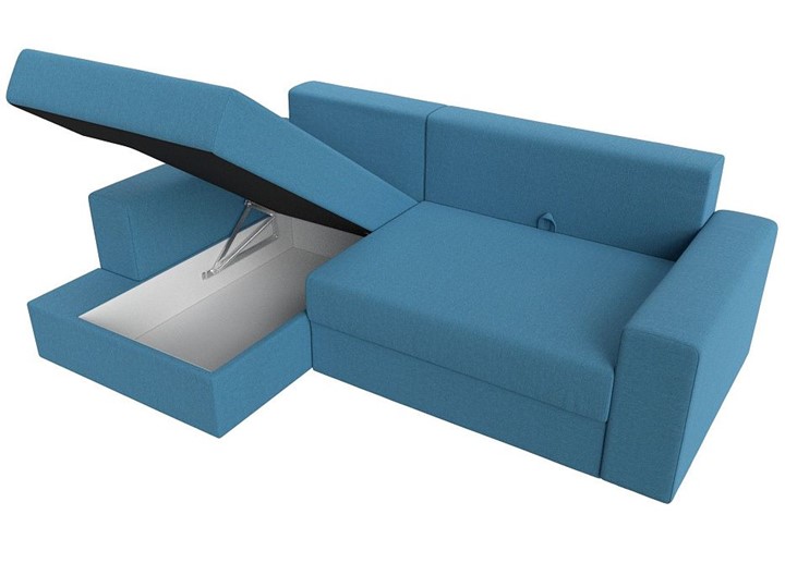 Угловой диван для гостиной Майами, Амур голубой (Рогожка) в Южно-Сахалинске - изображение 3