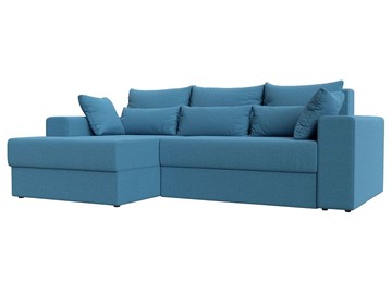 Угловой диван для гостиной Майами, Амур голубой (Рогожка) в Южно-Сахалинске - предосмотр