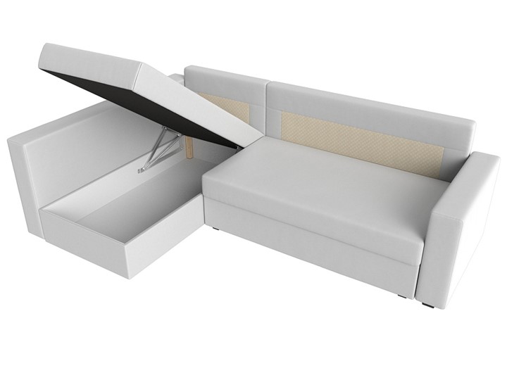 Угловой диван Мансберг, Белый (Экокожа) в Южно-Сахалинске - изображение 3