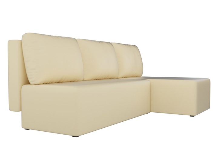 Угловой диван с оттоманкой Поло, Бежевый (экокожа) в Южно-Сахалинске - изображение 2