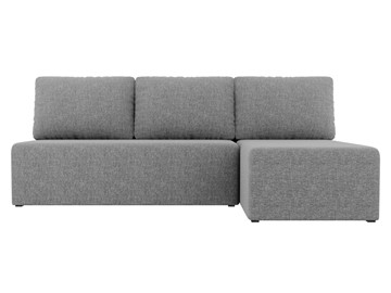 Угловой диван с оттоманкой Поло, Серый (рогожка) в Южно-Сахалинске - предосмотр 1
