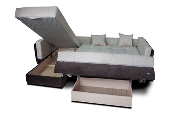 Угловой диван с оттоманкой Аккордеон-2 (сп.м. 900х2050) в Южно-Сахалинске - предосмотр 4
