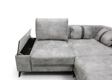 Угловой диван с узкой спинкой Даллас  м6,2+м3+м4+м9+м6+м15 отдельный +2 малые подушки+ящик в малой части в Южно-Сахалинске - предосмотр 5