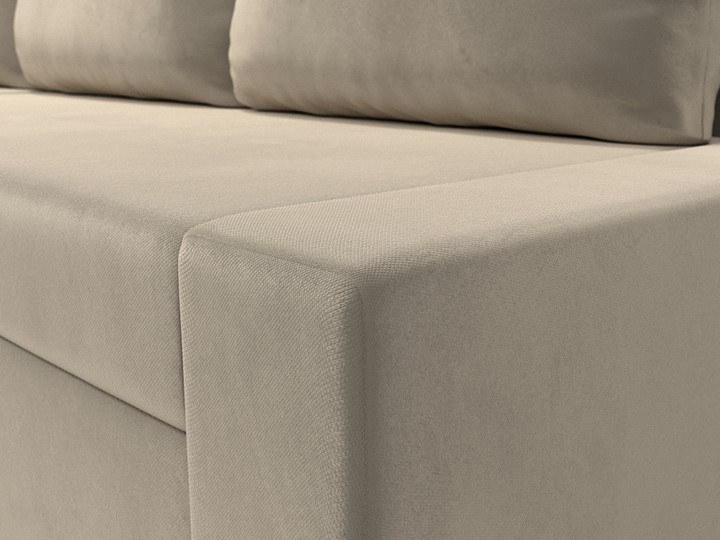 Угловой диван для гостиной Версаль, Бежевый/Зеленый (микровельвет) в Южно-Сахалинске - изображение 3