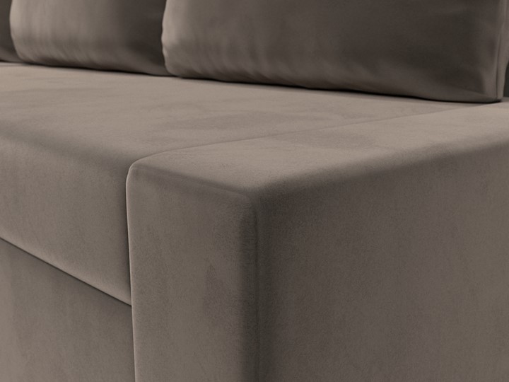 Угловой диван Версаль, Коричневый/Бежевый (велюр) в Южно-Сахалинске - изображение 3