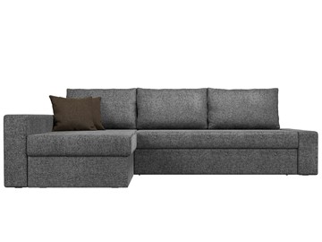 Угловой диван для гостиной Версаль, Серый/Коричневый (рогожка) в Южно-Сахалинске - предосмотр 1