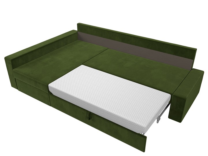 Угловой диван Версаль, Зеленый/Бежевый (микровельвет) в Южно-Сахалинске - изображение 5