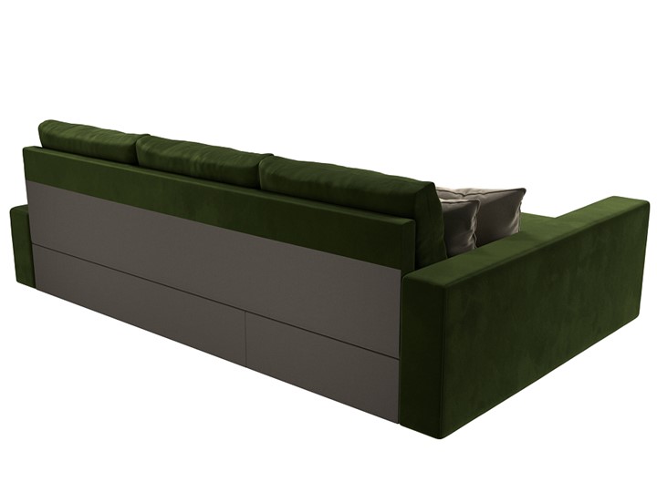 Угловой диван Версаль, Зеленый/Бежевый (микровельвет) в Южно-Сахалинске - изображение 7