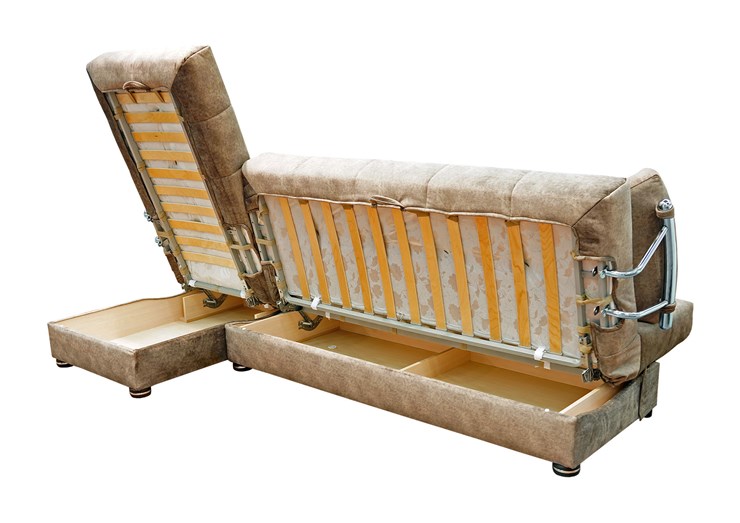 Угловой диван Милана 6 ДУ с хром. подлокотниками, НПБ в Южно-Сахалинске - изображение 4