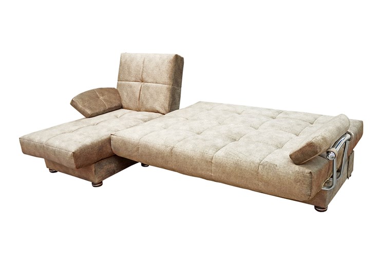 Угловой диван Милана 6 ДУ с хром. подлокотниками, НПБ в Южно-Сахалинске - изображение 3