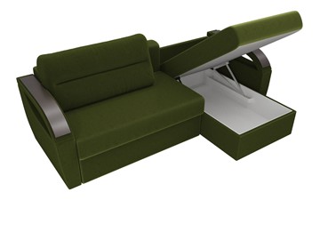 Угловой диван Форсайт, зеленый (микровельвет) в Южно-Сахалинске - предосмотр 3