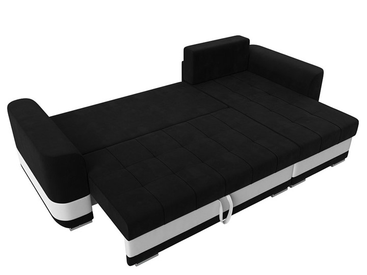Угловой диван Честер, Черный/белый (вельвет/экокожа) в Южно-Сахалинске - изображение 7
