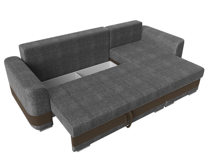 Угловой диван Честер, Серый/коричневый (рогожка) в Южно-Сахалинске - изображение 6