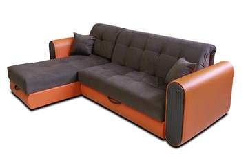 Угловой диван с оттоманкой Аккордеон-8 (сп.м. 90х205) в Южно-Сахалинске - предосмотр