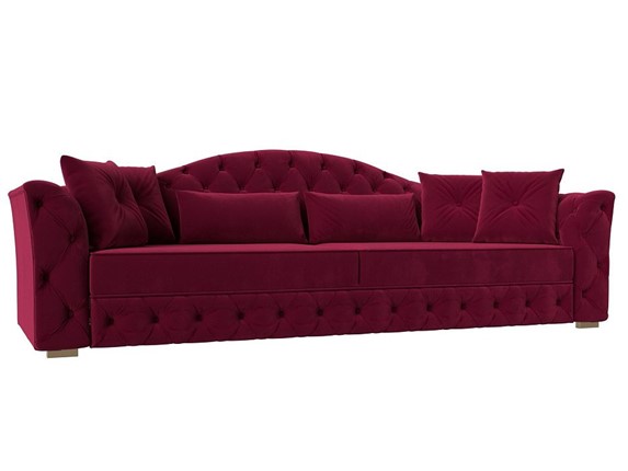 Прямой диван Артис, Бордовый (Микровельвет) в Южно-Сахалинске - изображение