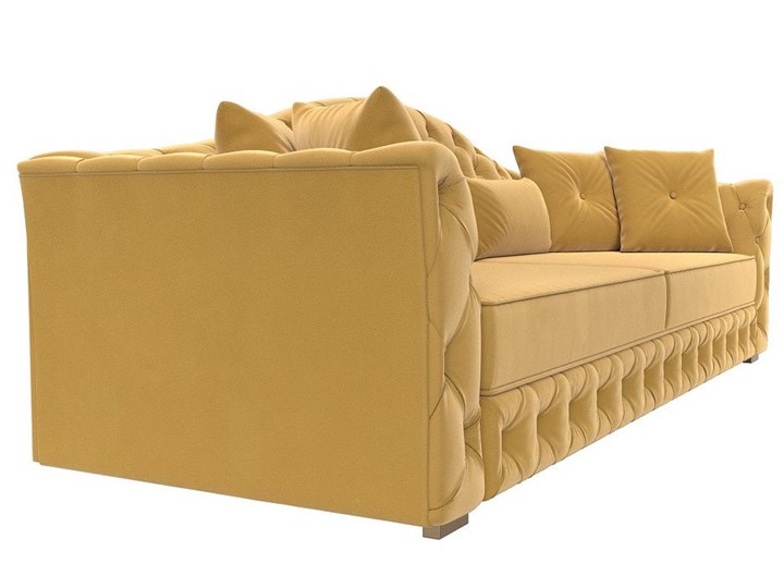 Прямой диван Артис, Желтый (Микровельвет) в Южно-Сахалинске - изображение 5