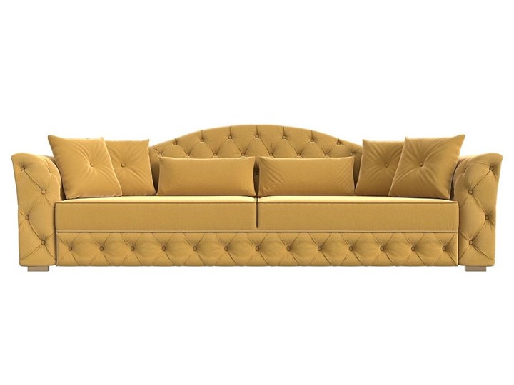 Прямой диван Артис, Желтый (Микровельвет) в Южно-Сахалинске - изображение 6