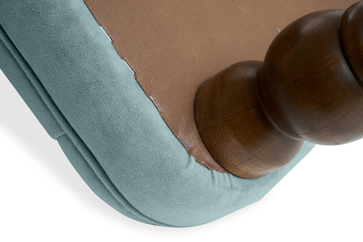 Прямой диван Бриджит мятный ножки коричневые в Южно-Сахалинске - изображение 2