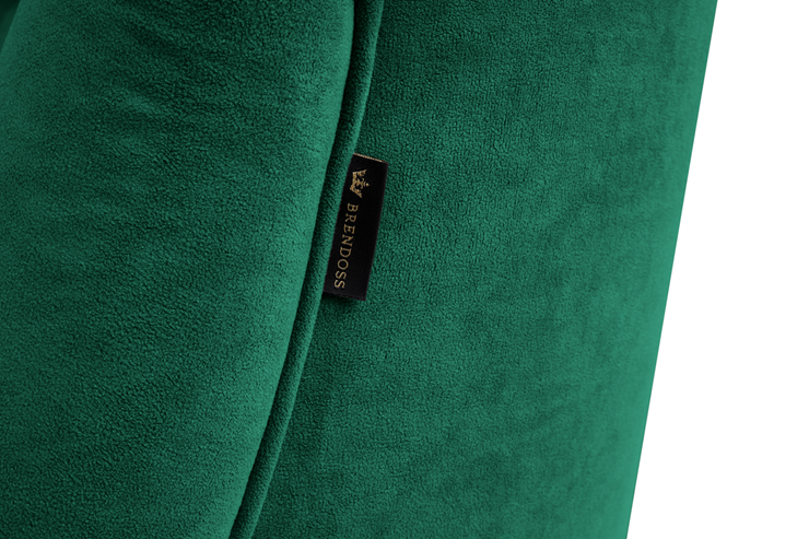 Прямой диван Бриджит зеленый ножки коричневые в Южно-Сахалинске - изображение 1