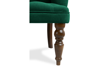 Прямой диван Бриджит зеленый ножки коричневые в Южно-Сахалинске - предосмотр 4