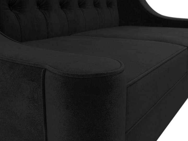Прямой диван Бронкс, Черный (Велюр) в Южно-Сахалинске - изображение 3