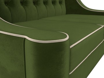 Прямой диван Бронкс, Зеленый\Бежевый (Микровельвет) в Южно-Сахалинске - предосмотр 3