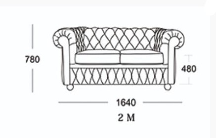 Прямой диван Честер 2М (седафлекс) в Южно-Сахалинске - изображение 13