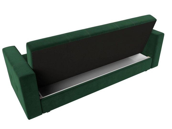 Прямой диван Лига-016, Зеленый\Коричневый (велюр) в Южно-Сахалинске - изображение 3