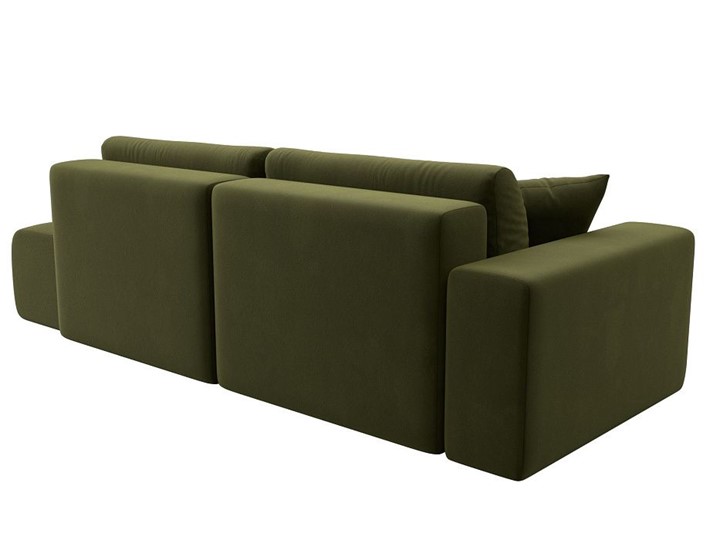 Прямой диван Лига-036 Модерн, Зеленый (Микровельвет) в Южно-Сахалинске - изображение 5