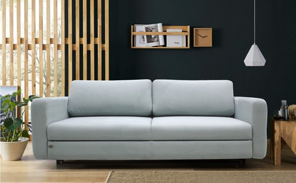 Прямой диван Марко ППУ HR 215х123 м6,1+м10,1+м6,1 узкие подлокотники в Южно-Сахалинске - изображение