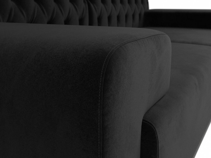 Прямой диван Мюнхен Люкс, Черный (Велюр) в Южно-Сахалинске - изображение 3