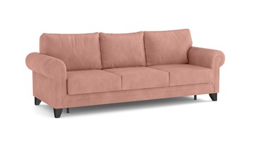 Прямой диван Орландо, велюр аватар розовый 305 в Южно-Сахалинске - предосмотр