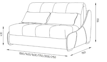 Прямой диван Токио 130 (ППУ) в Южно-Сахалинске - предосмотр 11