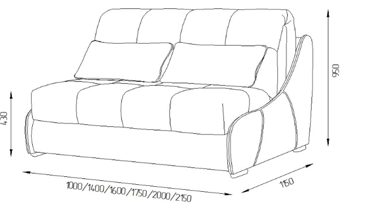 Прямой диван Токио 130 (ППУ) в Южно-Сахалинске - изображение 11