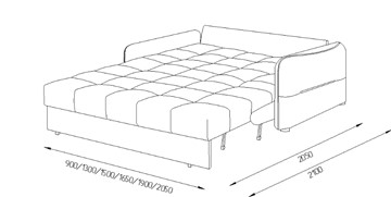 Прямой диван Токио 2 165 (ППУ) в Южно-Сахалинске - предосмотр 5