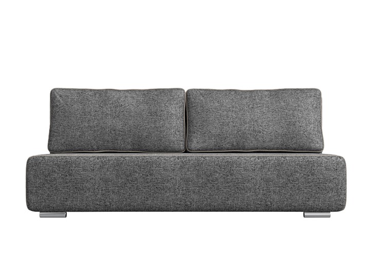 Прямой диван Уно, Серый/Бежевый (рогожка) в Южно-Сахалинске - изображение 1
