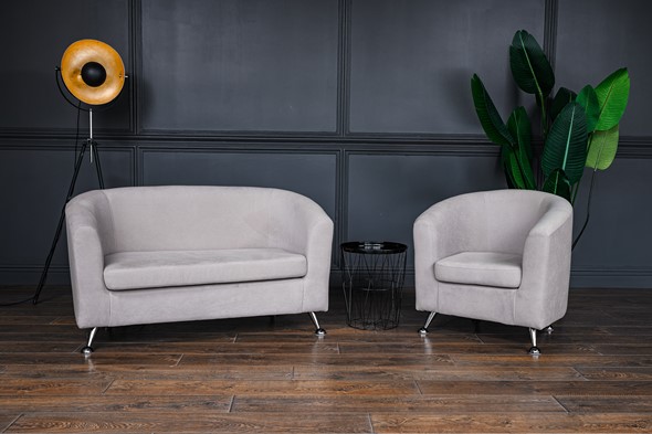 Комплект мебели Брамс  цвет бежевый диван 2Д + кресло в Южно-Сахалинске - изображение