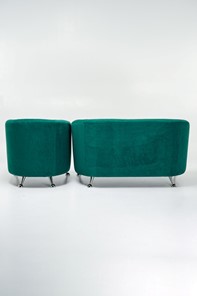 Комплект мебели Брамс  цвет изумрудный диван 2Д + кресло в Южно-Сахалинске - предосмотр 2