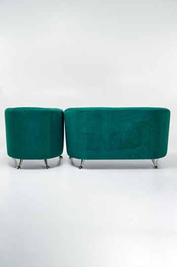 Комплект мебели Брамс  цвет изумрудный диван 2Д + кресло в Южно-Сахалинске - изображение 2