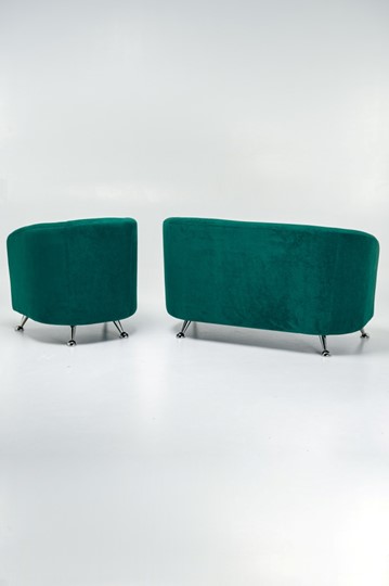 Комплект мебели Брамс  цвет изумрудный диван 2Д + кресло в Южно-Сахалинске - изображение 3