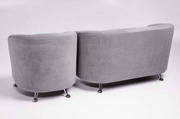 Комплект мебели Брамс  цвет серый диван 2Д + кресло в Южно-Сахалинске - предосмотр 3