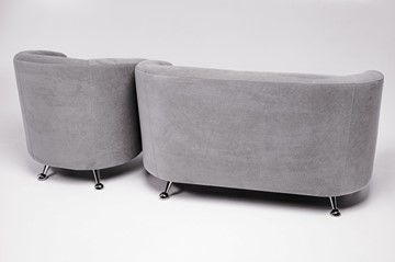 Комплект мебели Брамс  цвет серый диван 2Д + кресло в Южно-Сахалинске - предосмотр 4