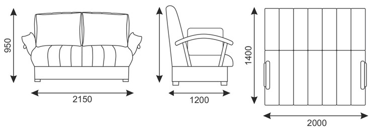 Прямой диван Челси 2 БД (Боннель) в Южно-Сахалинске - изображение 10