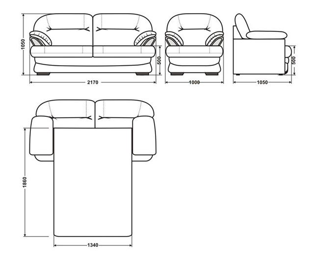 Прямой диван Квин 6 БД и 1 кресло в Южно-Сахалинске - изображение 5