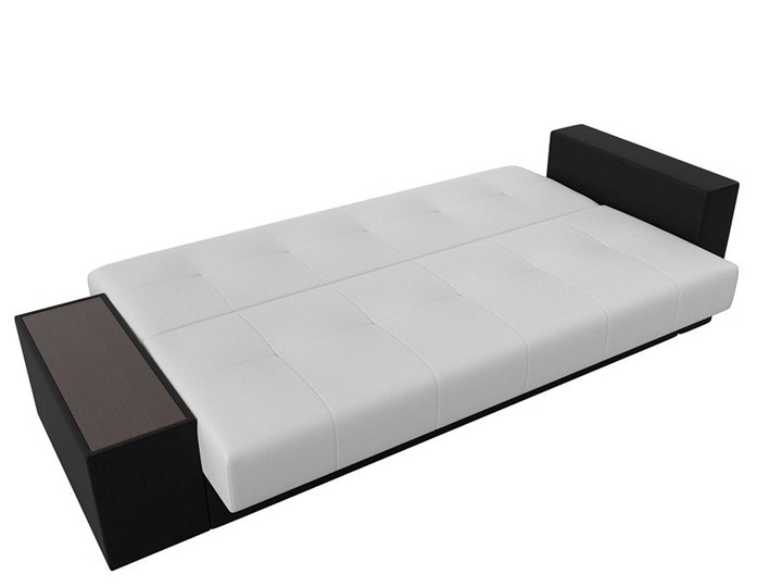 Прямой диван Лига-020, Белый\Белый\Черный(экокожа) в Южно-Сахалинске - изображение 5