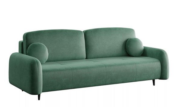 Прямой диван Монблан 3т, Рогожка Муза 12 в Южно-Сахалинске - изображение