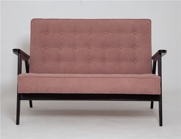 Прямой диван Ретро, двухместный (венге / RS 12 - розовый) в Южно-Сахалинске - предосмотр 1
