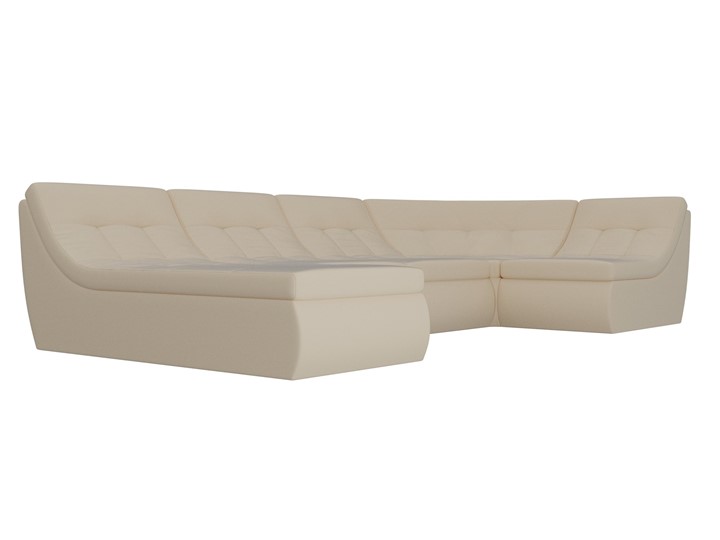 Модульный П-образный диван Холидей, Бежевый (экокожа) в Южно-Сахалинске - изображение 4