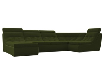 Модульный раскладной диван Холидей люкс, Зеленый (микровельвет) в Южно-Сахалинске